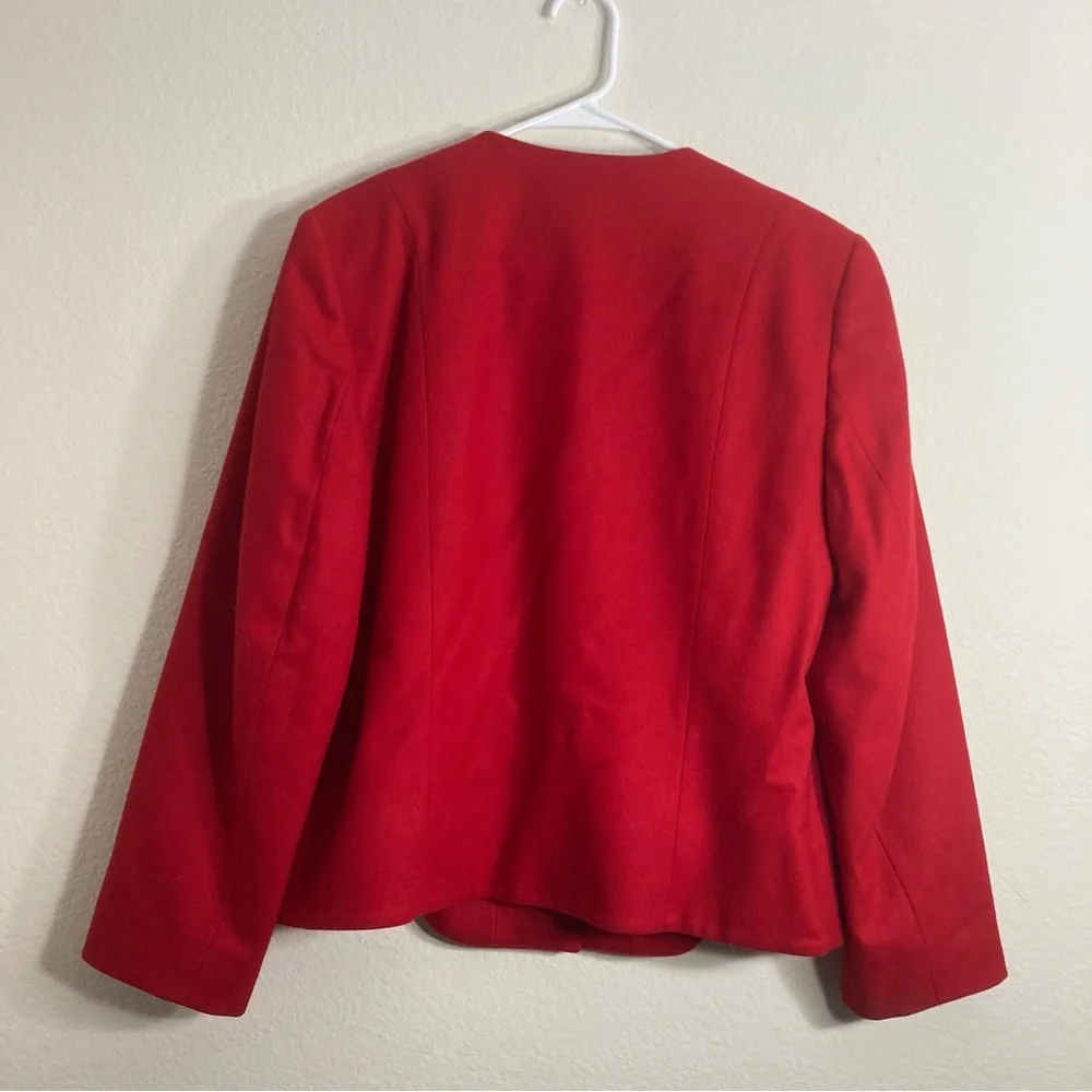 Vintage Pendleton Wool Blazer - Red - 14W - Picture 7 of 8